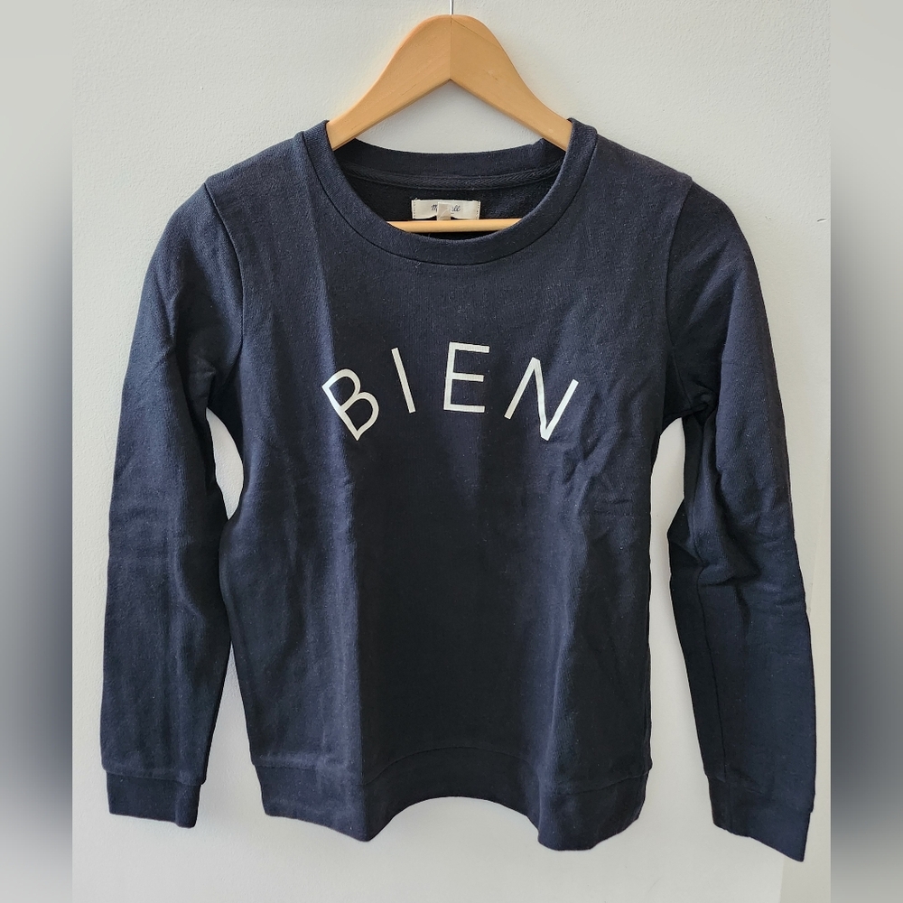 Bien Fait Black Pullover Sweatshirt